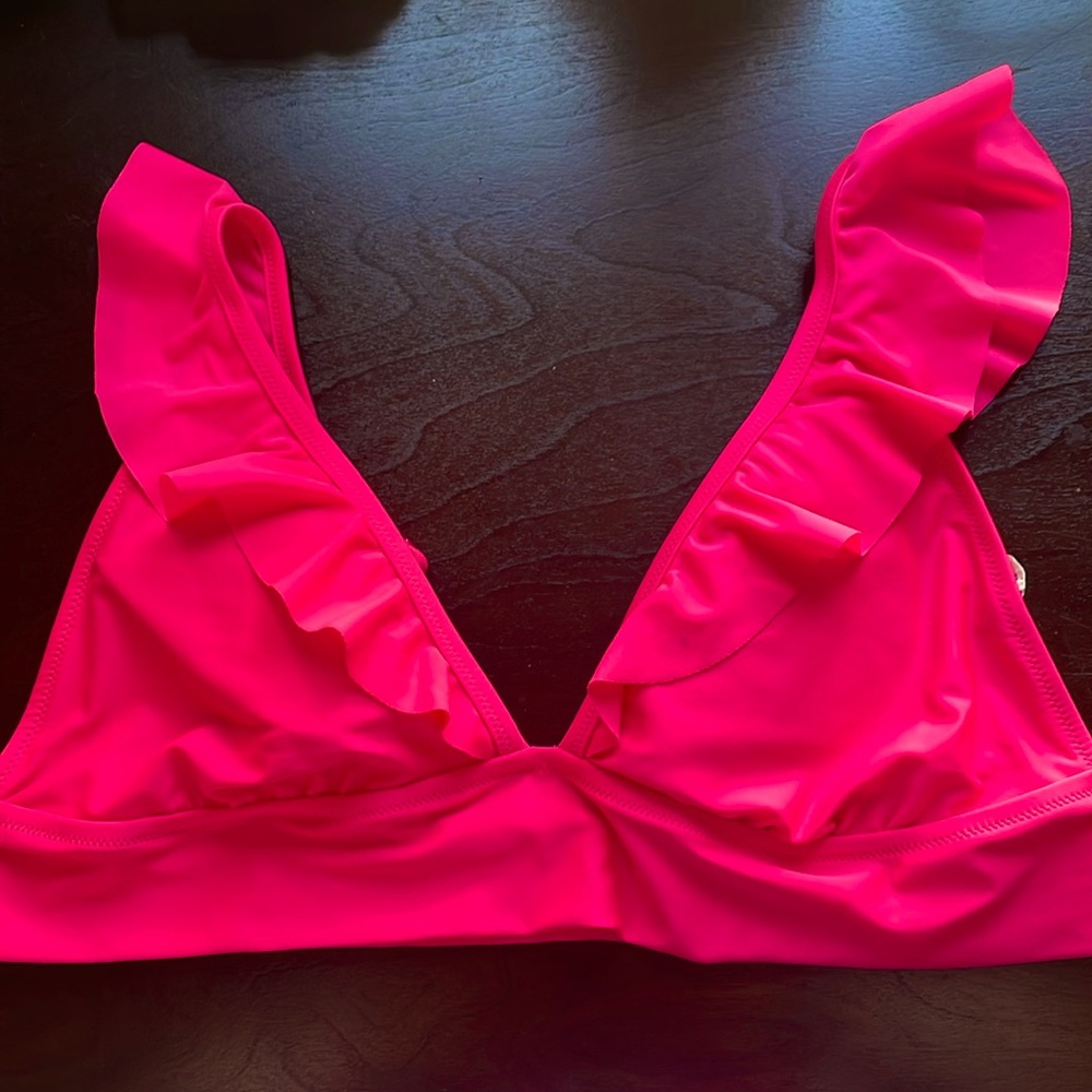 Aerie hot pink swim bikini top! Xxl- NWOT!